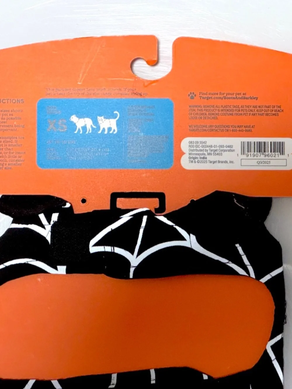 Reflective Spider Web Dog Vest - Boots & Barkley -- Size XS